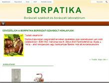 Tablet Screenshot of borpatika.com